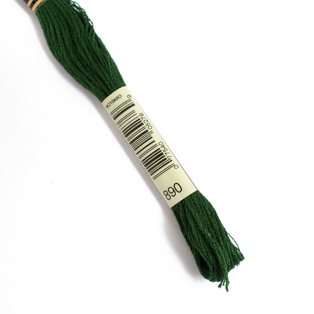 Sewing Supplies, Art & School, DMC, 6 strand, Embroidery floss, 50171, Ultra Dark Pistachio